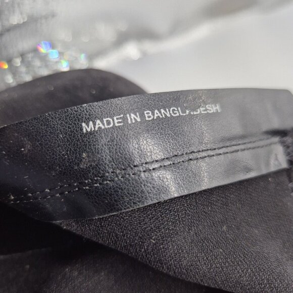 Dune London Optimal Black Bootie Crystal Heels Size 40 US 9 - Picture 9 of 11